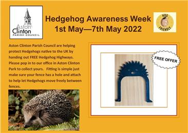  - Hedgehog Awareness Week