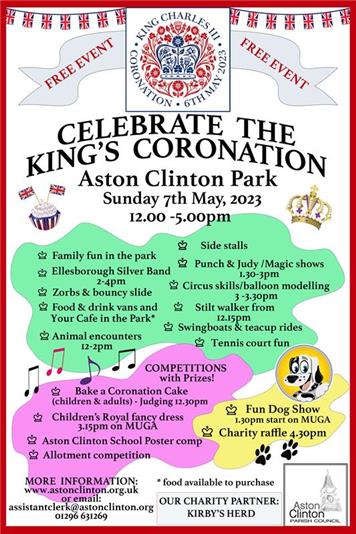  - Celebrate the King's Coronation at Aston Clinton Park